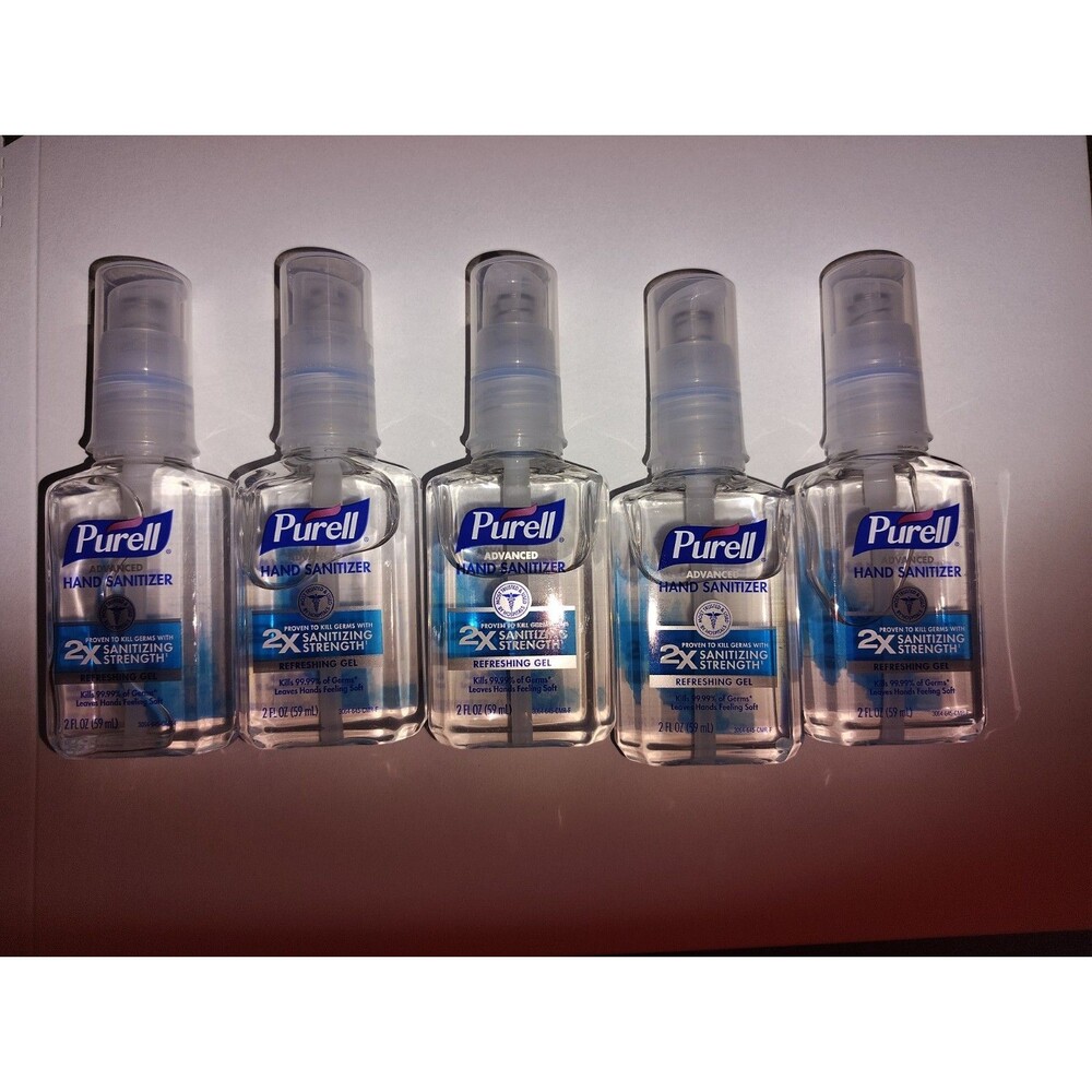 Purell Advanced Hand Sanitizer Refreshing Gel Squeeze Bottle, 2 Oz, 5 Packs 2028